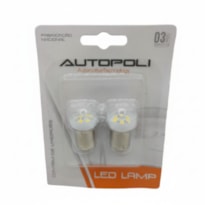 02 UN LAMPADA LED 67 12V C/LENTE - AUTOPOLI - ATP427