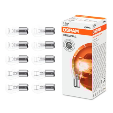 10 LÂMPADAS DE RÉ OSRAM - PISCA 12V P21W - OS75061141