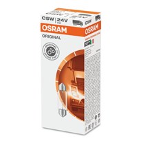 10 LÂMPADAS TORPEDO OSRAM - ORIGINAL LINE 24V C7W - OS6423