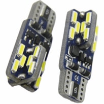 2 LÂMPADAS LED T10 12V 24 SMD-4014 CANBUS SLL-1200