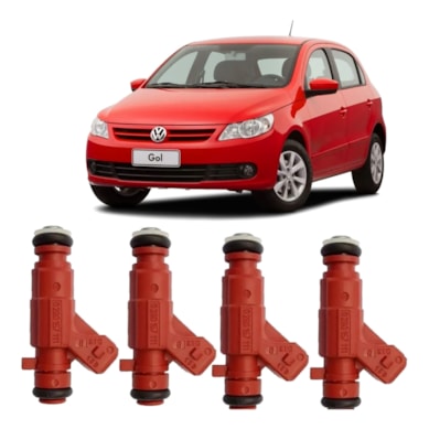 4X BICO INJETOR COMBUSTÍVEL GOL G5 1.0 8V FLEX BOSCH 0280157111