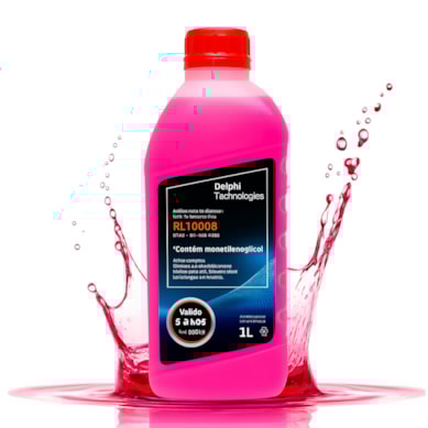 ADITIVO RADIADOR SUPER CONCENTRADO VERMELHO ROSA DELPHI RL10008 1 L