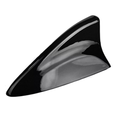 ANTENA DE TETO BASE TUBARAO PRETO BRILHANTE UNIVERSAL