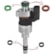 BICO INJETOR DE GM CRUZE/TRACKER 1.4 TURBO - 12684249