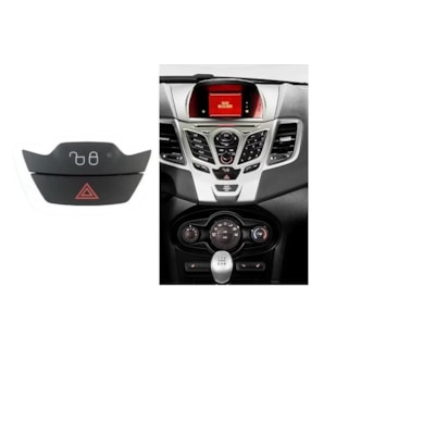 BOTÃO PISCA ALERTA E TRAVA ORIGINAL FORD C1BT13A350AA