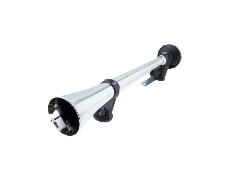 BUZINA MARÍTIMA VETOR 12V COM CORNETA CROMADA + COMPRESSOR - WS PARTS