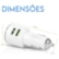 CARREGADOR VEICULAR 2 SAÍDAS 12/24V USB - BRIWAX BW-101