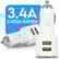 CARREGADOR VEICULAR 2 SAÍDAS 12/24V USB - BRIWAX BW-101