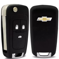 CHAVE CANIVETE COBALT CRUZE PRISMA ONIX S10 3 BOTÕES CHC7756