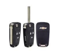 CHAVE CANIVETE COBALT CRUZE PRISMA ONIX S10 3 BOTÕES CHC7756