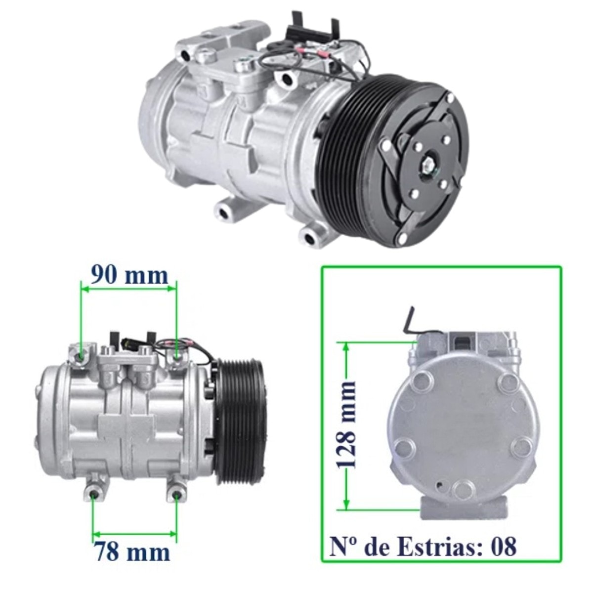 COMPRESSOR AR CONDICIONADO  | SKU CM006760 | WS Parts