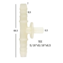 CONECTOR QUICK EM T 5/16 UNIVERSAL BRANCO