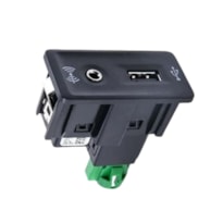 CONECTOR USB COM ENTRADA AUXILIAR GOL FOX JETTA - 5G0035222E