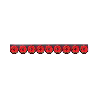CONJUNTO 9 LANTERNA TRASEIRA UNIVERSAL VERMELHA PRADOLUX 