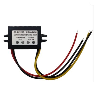 CONVERSOR DE TENSAO 24V PARA 12V ROADSTAR RS2412BR
