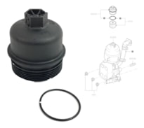 COPO TAMPA FILTRO ÓLEO PEUGEOT 206 207 208 308 CITROEN C3 C4