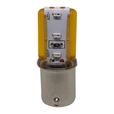 CX 10 LÂMPADAS 12V AMBAR 3 LEDS PHILIPS - FXLED1112SAM