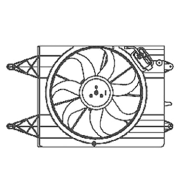 ELETROVENTILADOR C DEFL. GOL SAVEIRO G5 MAGNETI MARELLI EMM2047VW