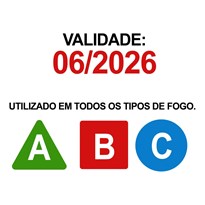 EXTINTOR ABC AUTOMOTIVO 1KG GORDINHO/BUJÃO 