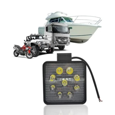 FAROL AUXILIAR 9 LEDS BIVOLT 27W UNIVERSAL ORIGINAL SLW527S