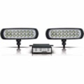 FAROL AUXILIAR ESTROBO AUTOPOLI RETANGULAR 16 L...