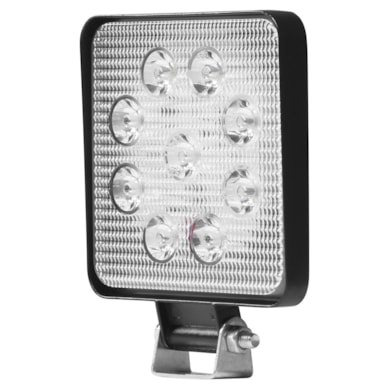 FAROL AUXILIAR LED QUADRADO, MODELO SLIM (FINO) 10CM 12/24V