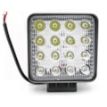 FAROL AUXILIAR QUADRADO 16 LEDS BRANCO 48W - BR...