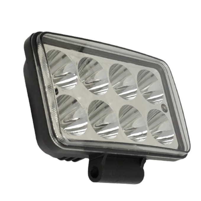 FAROL DE MILHA RETANGULAR 8 LEDS BIVOLT 24W - BRIWAX - FINO - WS PARTS