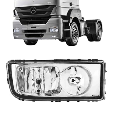 FAROL MERCEDES BENZ AXOR 2005 A 2011 DIREITO H7 H1 24V