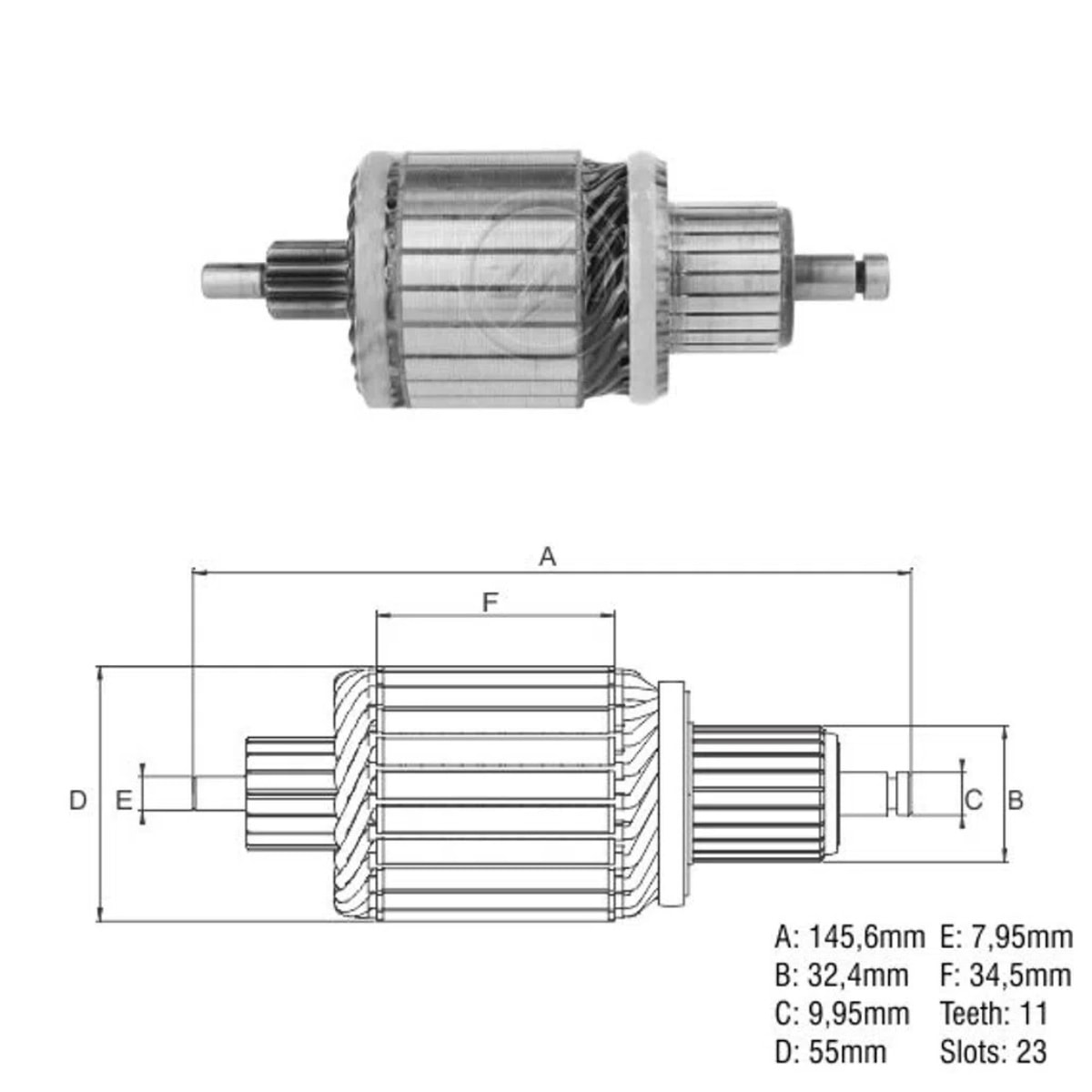 INDUZIDO CITROEN JUMPER DOBLO DUCATO DAILY 35 S 14 ZM8357154 - WS
