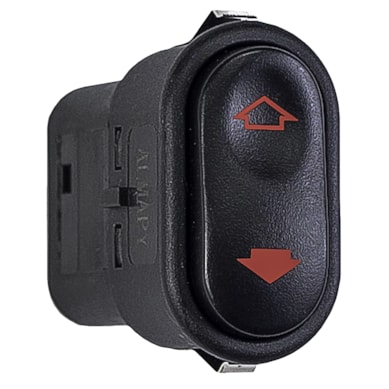 INTERRUPTOR VIDRO ELÉTRICO UNIVERSAL SIMPLES ALMAPY 500000