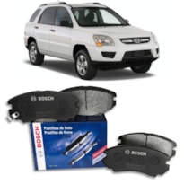JOGO 04 UN PASTILHA FREIO BOSCH BB 635 DIANTEIRO HYUNDAI KIA
