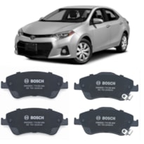 JOGO 4 UN PASTILHA DE FREIO BOSCH DIANTEIRO TOYOTA BB669
