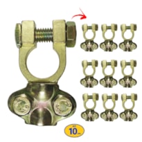 JOGO COM 10 TERMINAL DE BATERIA REFORÇADO "SAPÃO" DNI7571