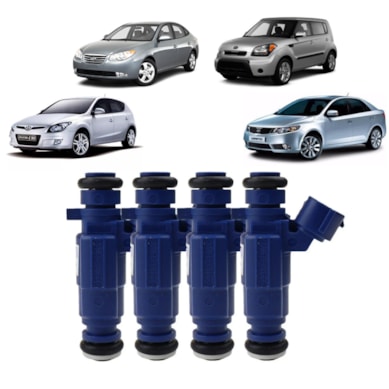 KIT 04 BICOS INJETORES KIA SOUL HYUNDAI ELANTRA I30 KIT4-353102B000