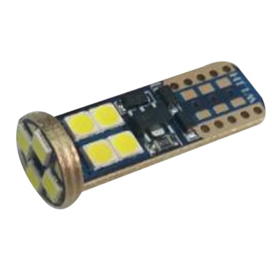 KIT 10 LÂMPADA ESMAGADA 12 SMD CANBUS NIGHT LED NLP123012W