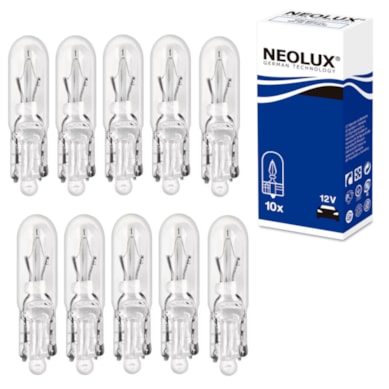 KIT 10 LÂMPADAS NEOLUX NEBLINA INTERNA 24V 1,2W PINGUINHO - NE508S