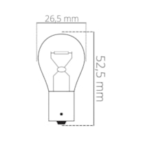 KIT 10 LÂMPADAS OSRAM PARA CAMINHÕES - SETA LUZ DE FREIO NEBLINA 24V P21/5W - 75371034