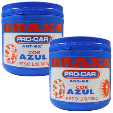 KIT 2 GRAXA AZUL ANT-OX 500G RADNAQ - RQPR022