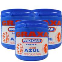 KIT 3 GRAXA AZUL ANT-OX 500G RADNAQ - RQPR022