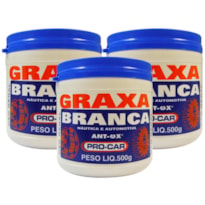 KIT 3 GRAXA NAUTICA SUPER BRANCA ANT-OX 500G - RQPR026