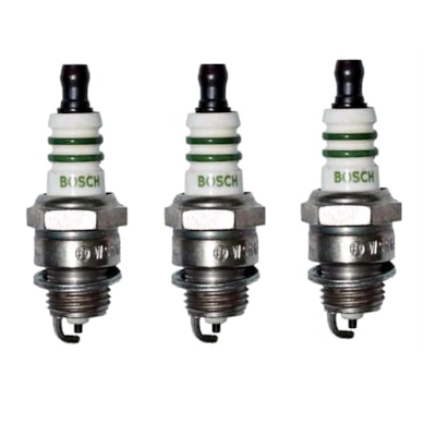 KIT 3 VELA IGNIÇÃO BOSCH MOTOSSERRA ROÇADEIRA STHIL WSR6F ORIGINAL