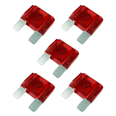 KIT 5 FUSÍVEL MAXI LÂMINA UNIVERSAL 50 AMP VERMELHO FSL18050