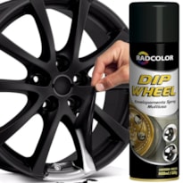 KIT 6 SPRAY DE ENVELOPAMENTO LÍQUIDO DIP WHEEL 500ML PRETO