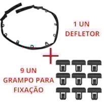 KIT DEFLETOR PARA-CHOQUE DIANTEIRO ONIX + GRAMPO