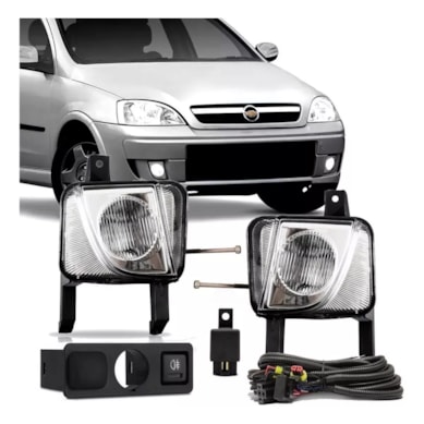 KIT FAROL DE MILHA CHEVROLET CORSA MONTANA 1994-2014 SUNS
