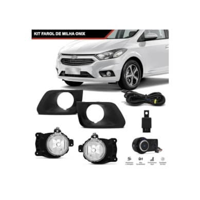 KIT FAROL DE MILHA CHEVROLET ONIX 14>16 SHOCK LIGHT SL042410