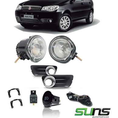 KIT FAROL DE MILHA FIAT PALIO 2010-2016 SUNS FAROIS - FGS0100FT