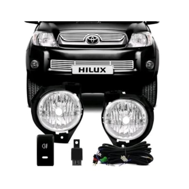 KIT FAROL DE MILHA HILUX  2009-2011 SHOCK LIGHT - SL-250710