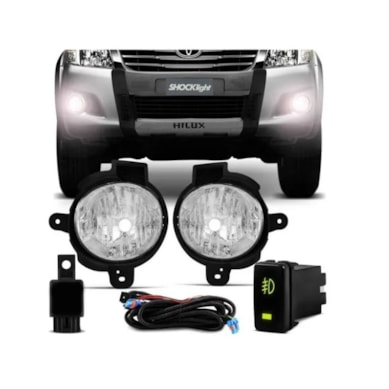 KIT FAROL DE MILHA HILUX 2012-2015 SHOCK LIGHT - SL-250810